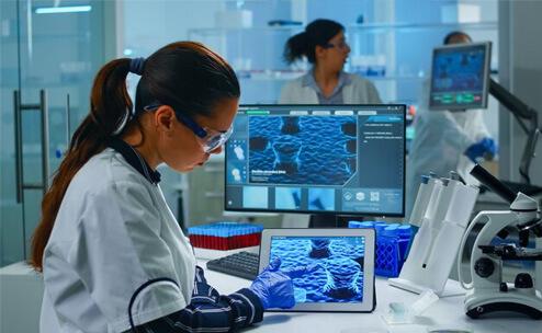 Healthcare professionals consulting a patient