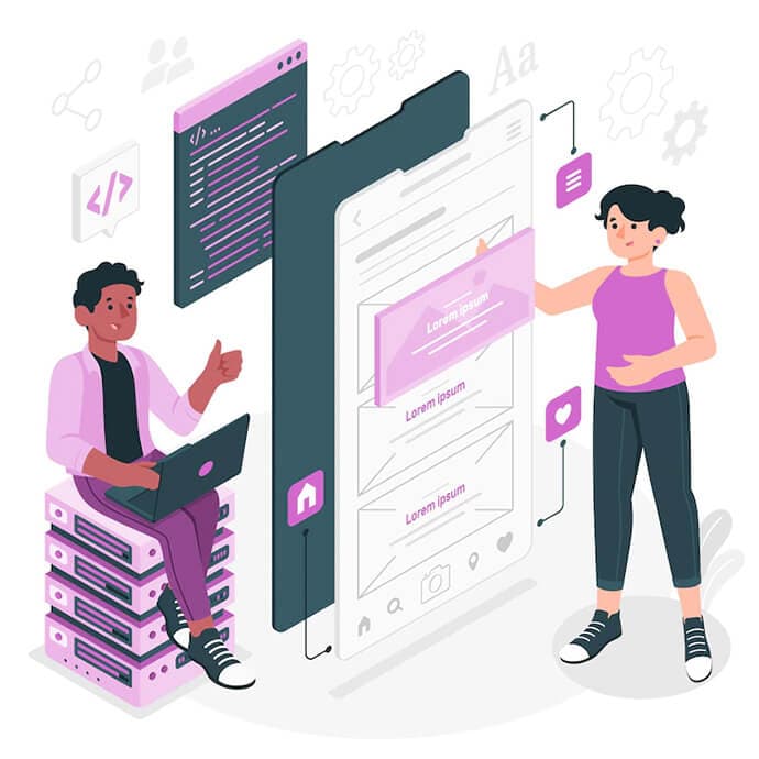 Web Development Illustration