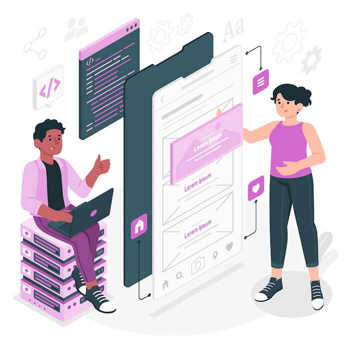 Web Development Illustration