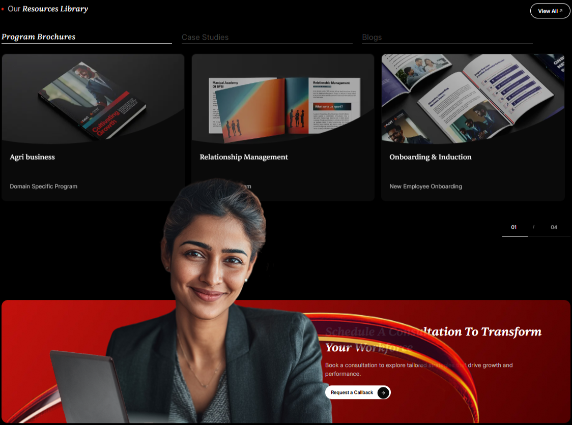 Admin Dashboard View